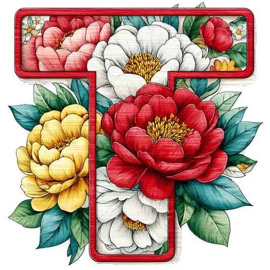 Wedding Alphabet Fabric Panel 1