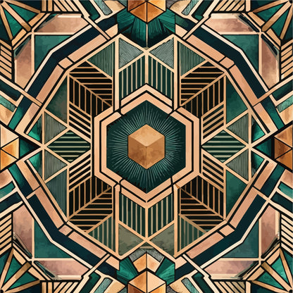 Art Deco Pattern 50 Quilting Cotton Fabric