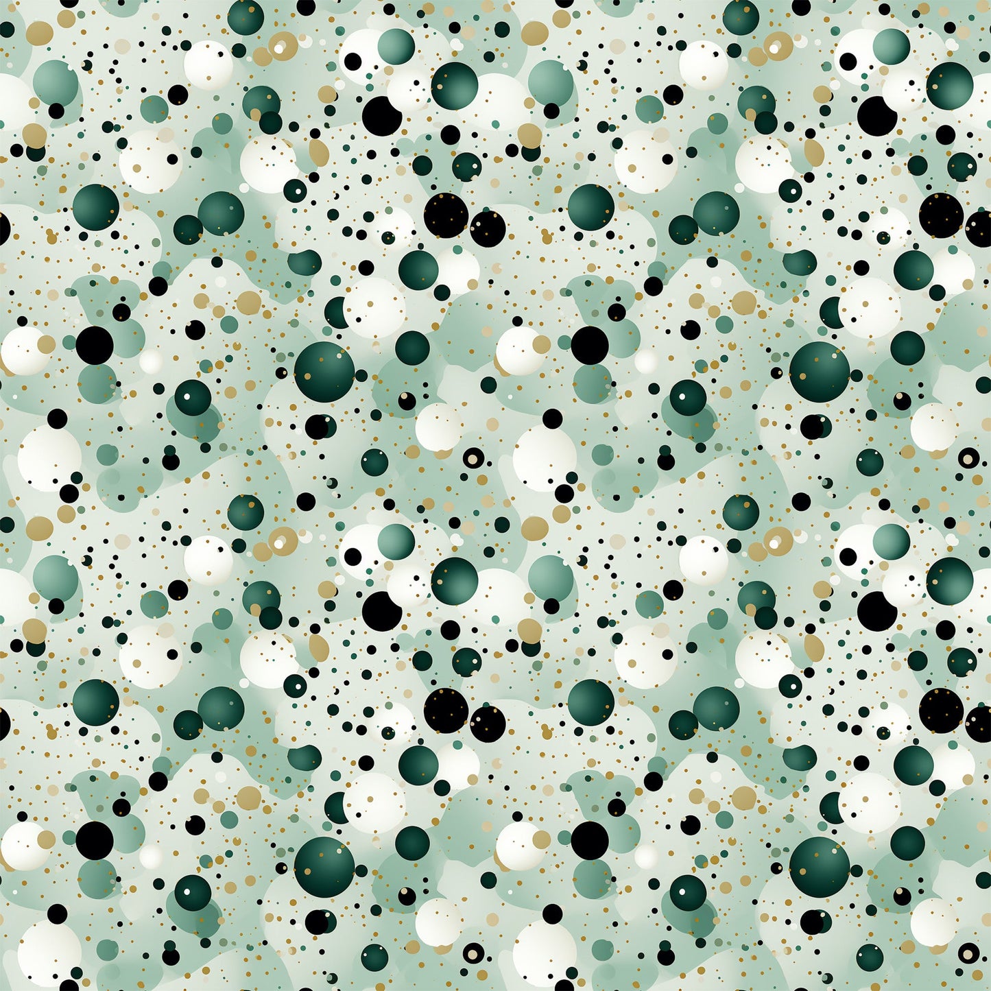 Green Confetti Pattern 3 Quilting Cotton Fabric