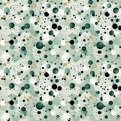 Green Confetti Pattern 3 Quilting Cotton Fabric