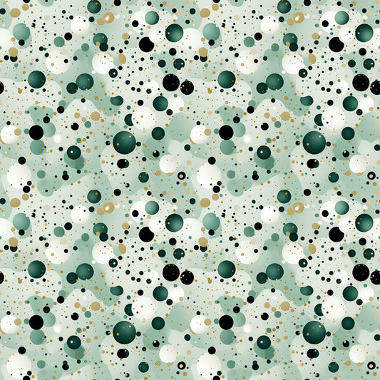Green Confetti Pattern 3 Quilting Cotton Fabric