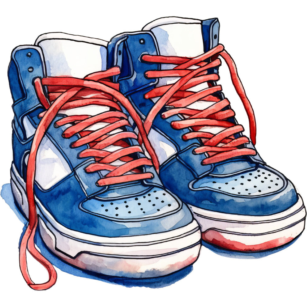 navy blue, white, coral red, high-top sneakers, athletic shoes, sports shoes, streetwear, urban style, casual style, modern, youth culture, hip-hop, basketball shoes, shoe illustration, footwear, sneaker design, lace-up shoes, colorblock, geometric shapes, contemporary, trendy, street fashion, shoe art, graphic design, retro inspired, bold colors, teen style, unisex style