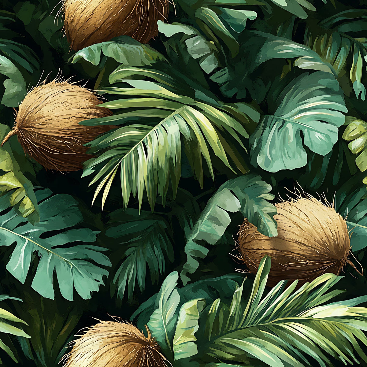 Palm Grove Pattern 15 Minky Fabric