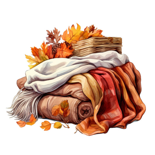 Cozy Autumn Fabric Panel 21