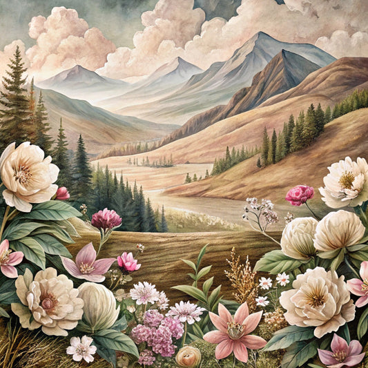 Yellowstone Landscape Fabric Panel 17