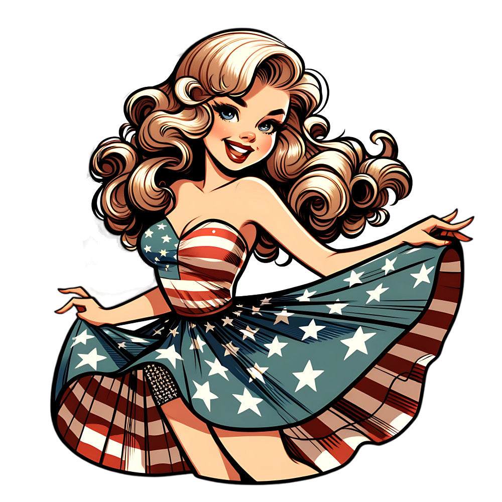 Vintage American Girl Fabric Panel 9