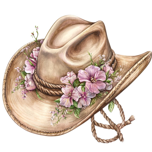 Watercolor Texas Fabric Panel 37