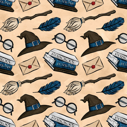 Wizard Magic School Pattern 40 Quilting Cotton Fabric