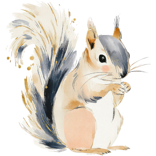 Woodland Animals Cottagecore Fabric Panel 19