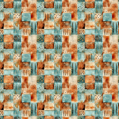 Shabby Rustique Pattern 4 Quilting Cotton Fabric