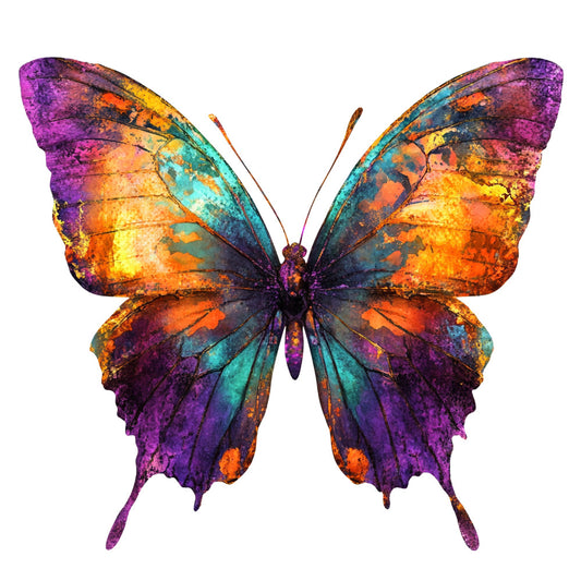 Vibrant Butterflies Fabric Panel 14