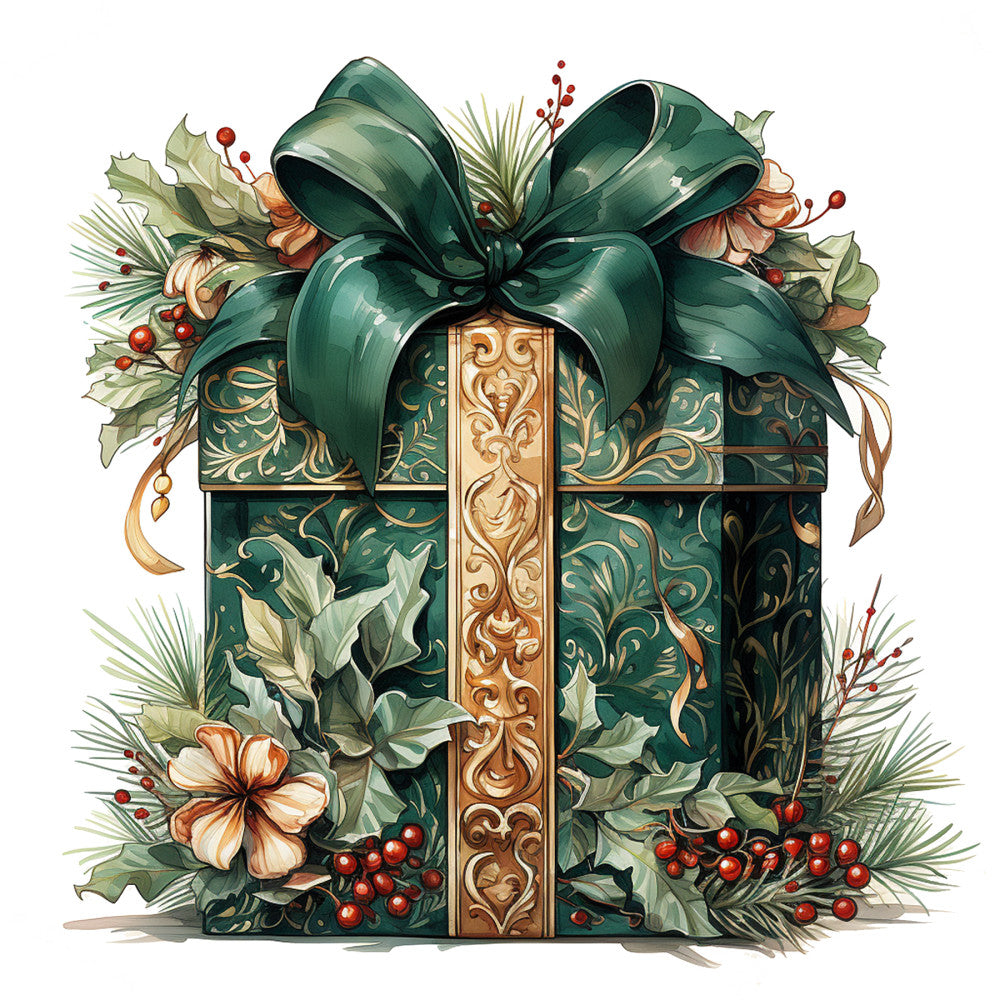 Elegant Christmas Fabric Panel 6