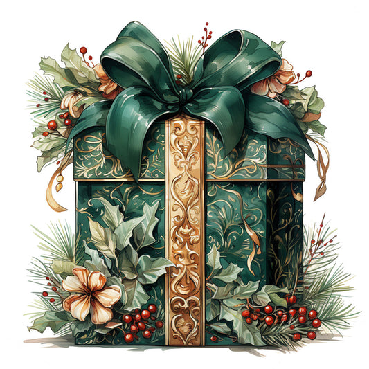 Elegant Christmas Fabric Panel 6