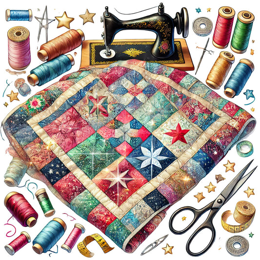 Sewing Scenes Fabric Panel 23