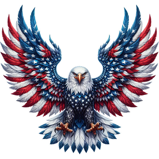 Patriotic Eagle Fabric Panel 10