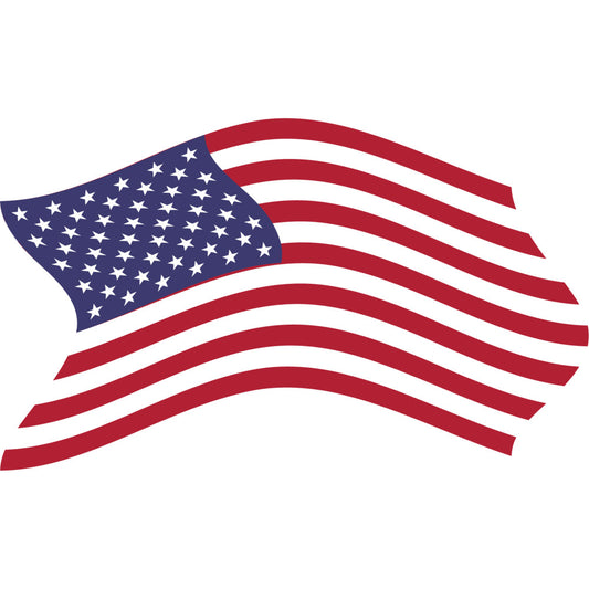 American Flag Icons Fabric Panel 3