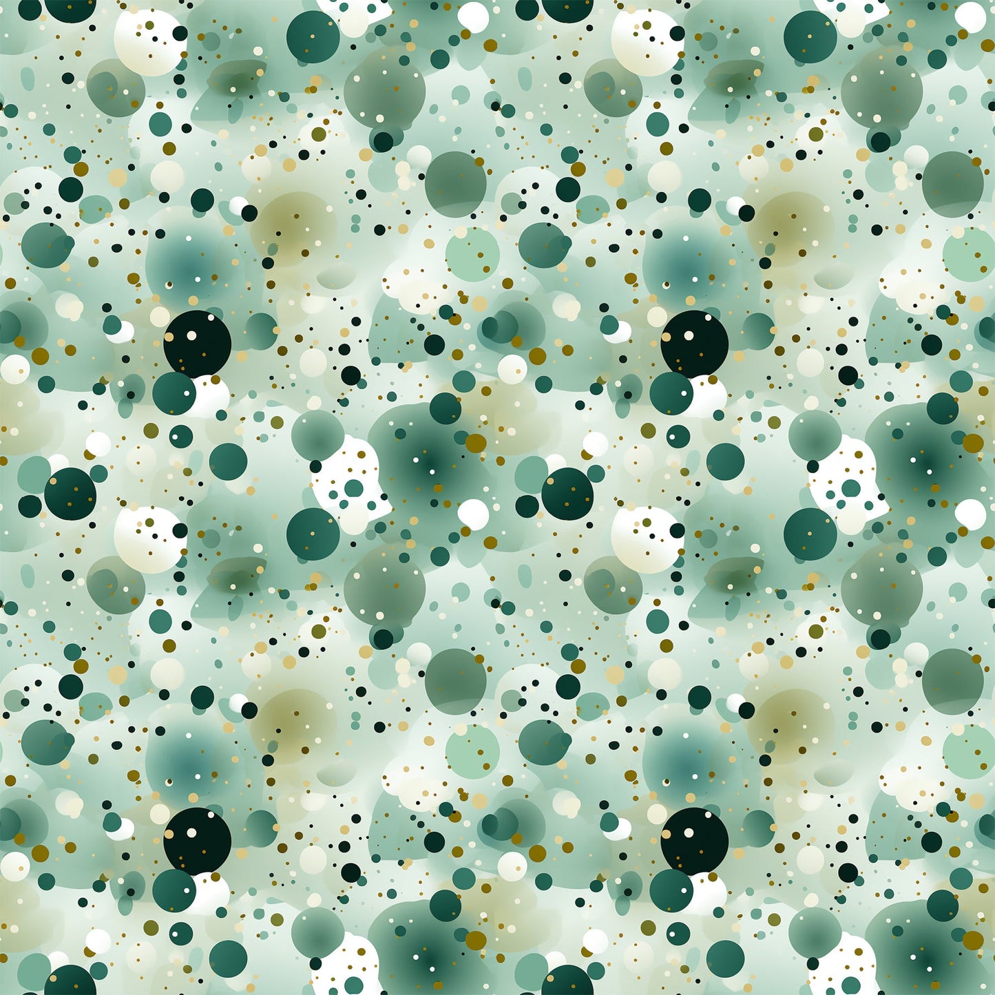 Green Confetti Pattern 7 Quilting Cotton Fabric