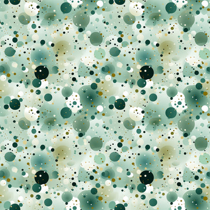 Green Confetti Pattern 7 Quilting Cotton Fabric