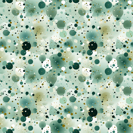 Green Confetti Pattern 7 Quilting Cotton Fabric