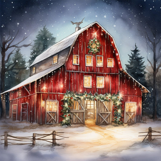 A Country Christmas Fabric Panel 31