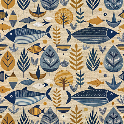 Reef Reverie Pattern 17 Minky Fabric