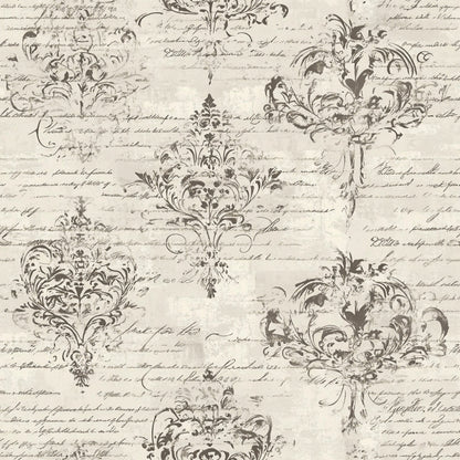 Gilded Forgotten Correspondence Pattern 2 Minky Fabric
