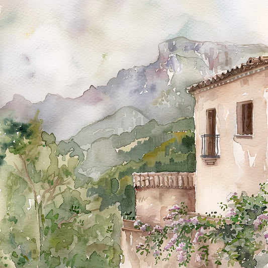 Spain Travel Art Fabric Panel 9