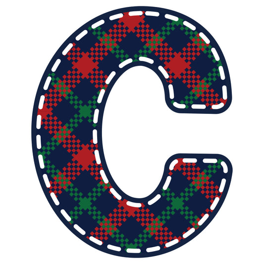 Christmas Alphabet Fabric Panel 12
