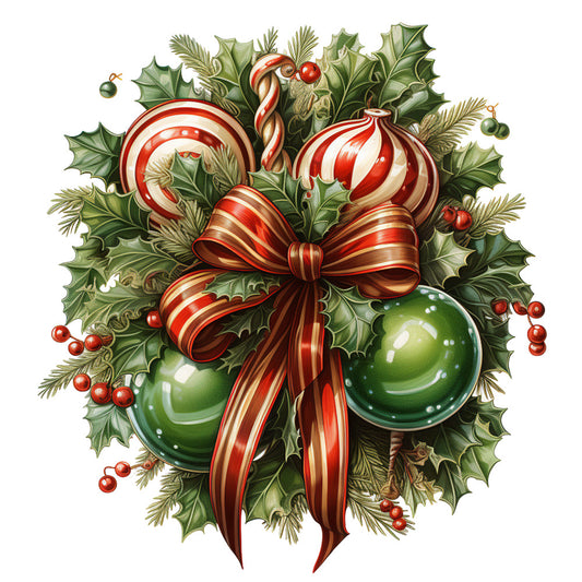 Elegant Christmas Fabric Panel 13
