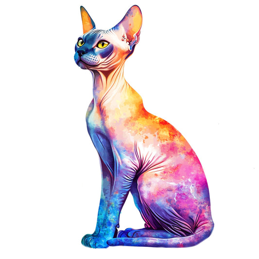 Colorful Cats Fabric Panel 8