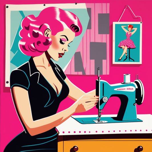 Pop Art Sewing Fabric Panel 48
