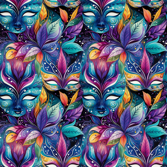 French Quarter Mardi Gras Pattern 4 Quilting Cotton Fabric