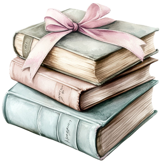 Shabby Chic Books Fabric Panel 3