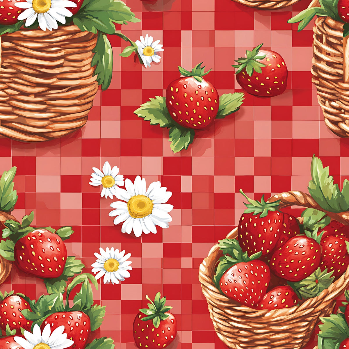 Berry Basket Charm Pattern 6 Minky Fabric