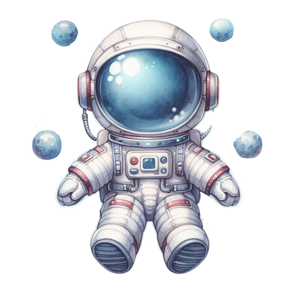 Cute Little Astronaut Fabric Panel 24