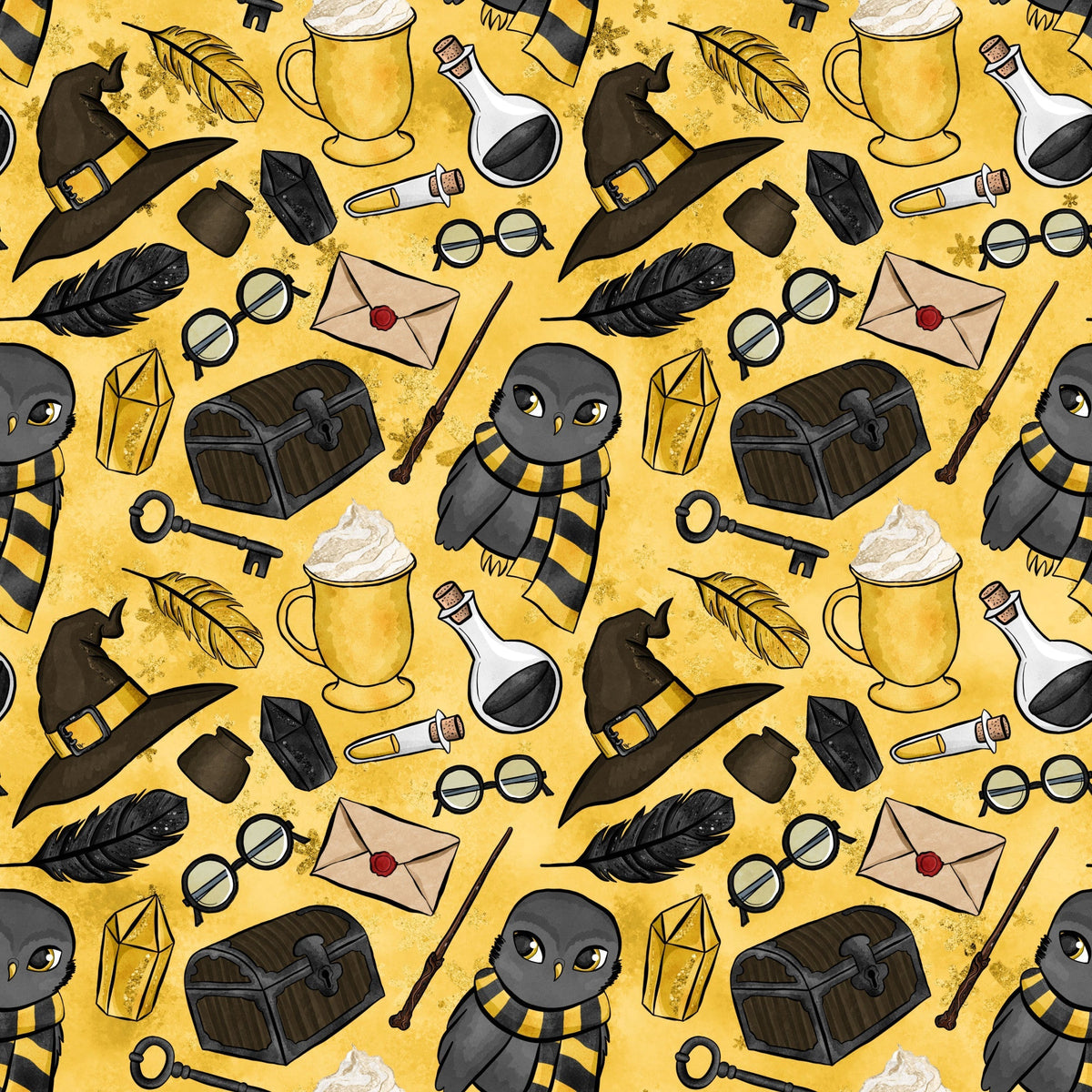 Owl Post Academy Pattern 5 Minky Fabric