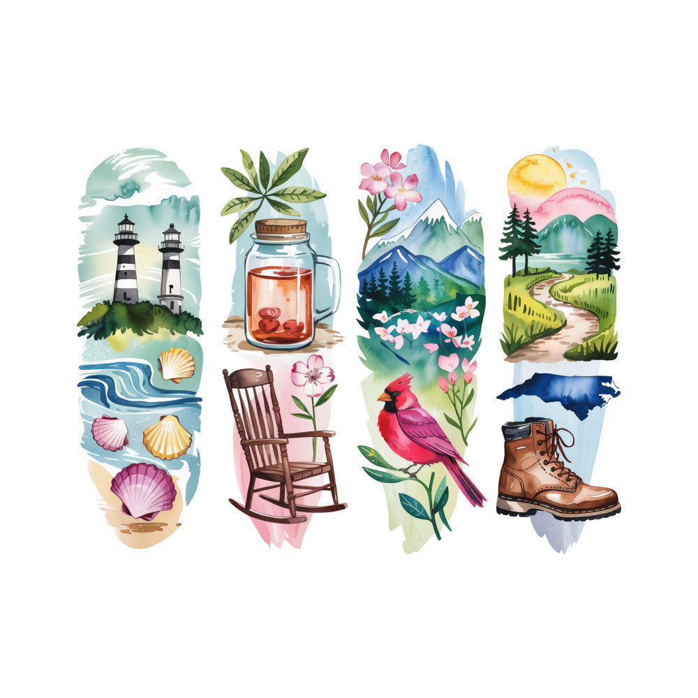 Brushstroke State Fabric Panel 13