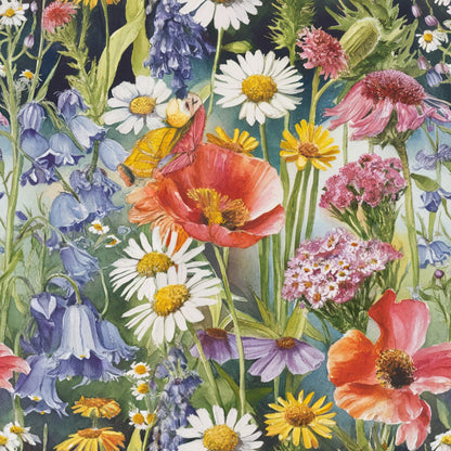 Painted Meadow Pattern 21 Minky Fabric