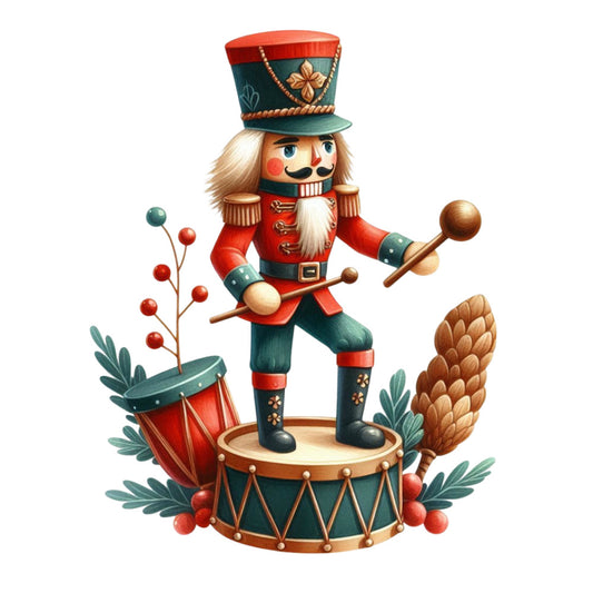 Christmas Nutcracker Scene Fabric Panel 21