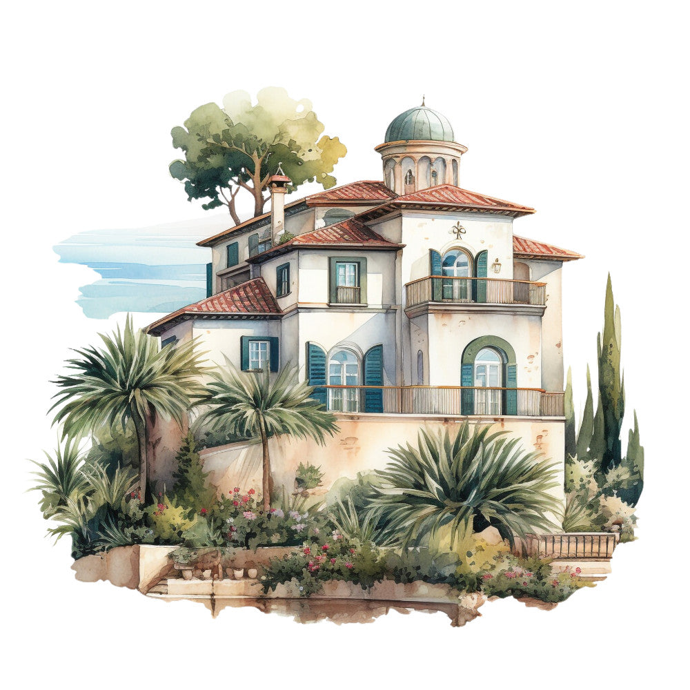 Welcome to Italy Fabric Panel 15