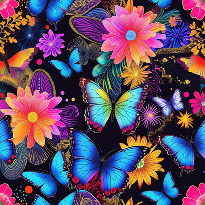 Luminous Wings Pattern 1 Minky Fabric