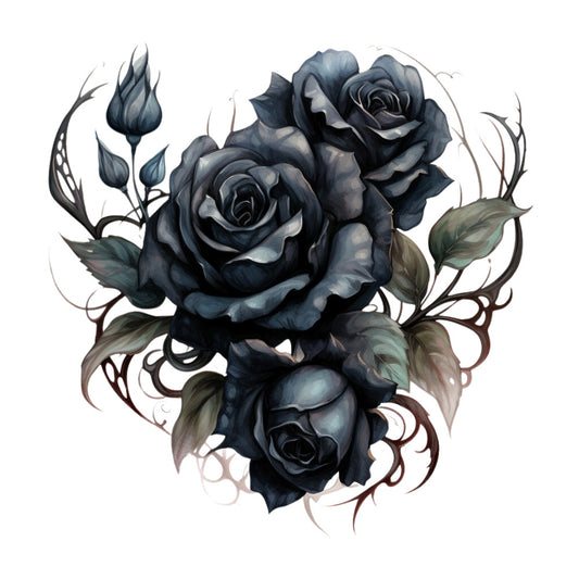 Gothic Floral Fabric Panel 7