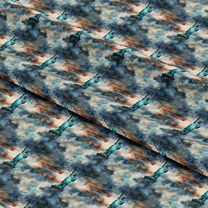 Patriotic Grunge Pattern 6 Quilting Cotton Fabric