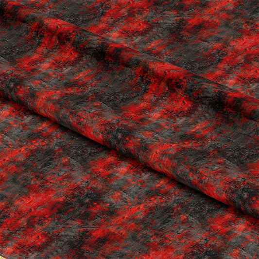 Red and Black Grunge Pattern 8 Quilting Cotton Fabric