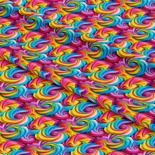Yummy Frosting Pattern 8 Quilting Cotton Fabric
