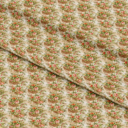 English Garden Pattern 2 Quilting Cotton Fabric