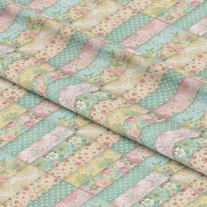 Spring Patchwork Pattern 14 Quilting Cotton Fabric