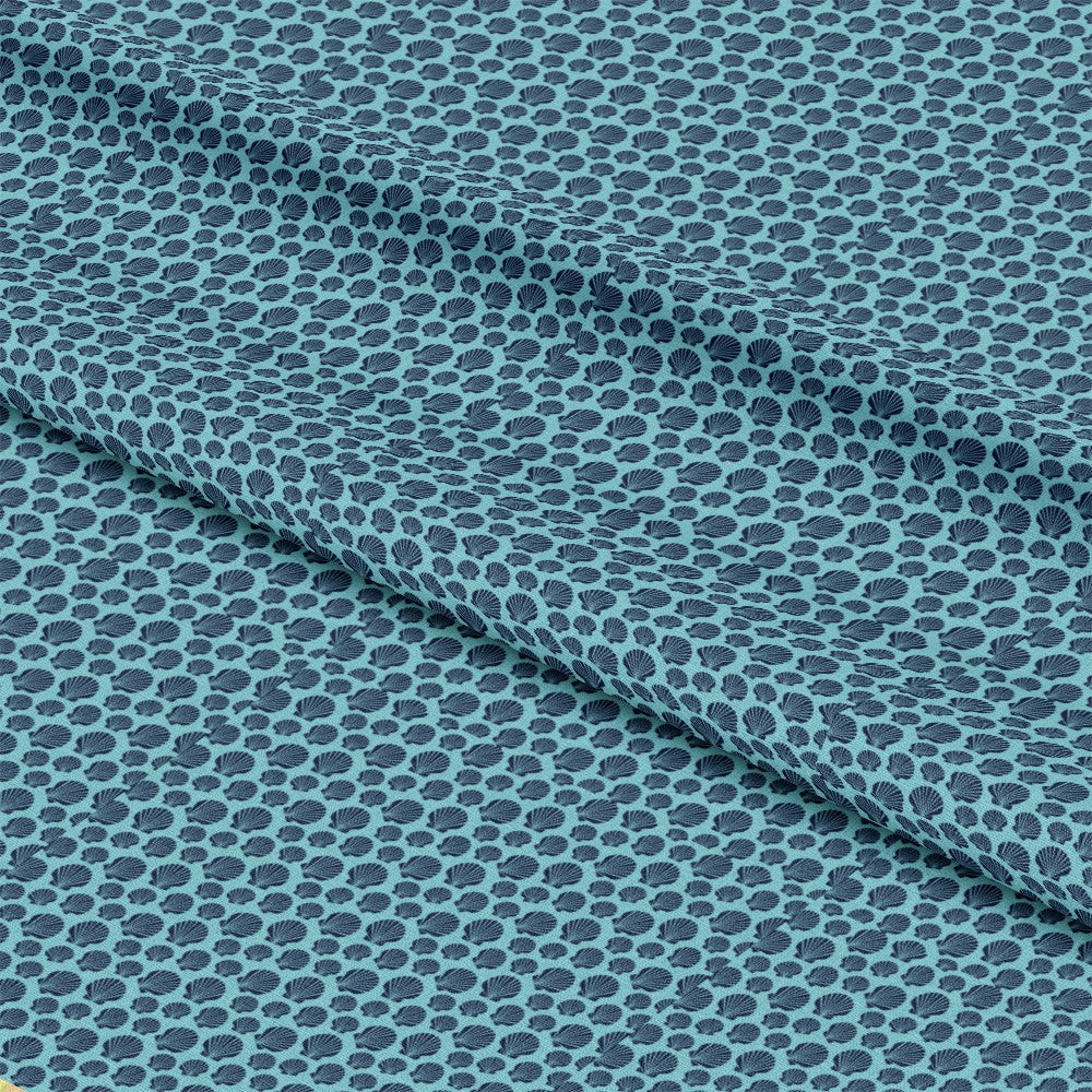Navy Nautical Sea Pattern 10 Quilting Cotton Fabric