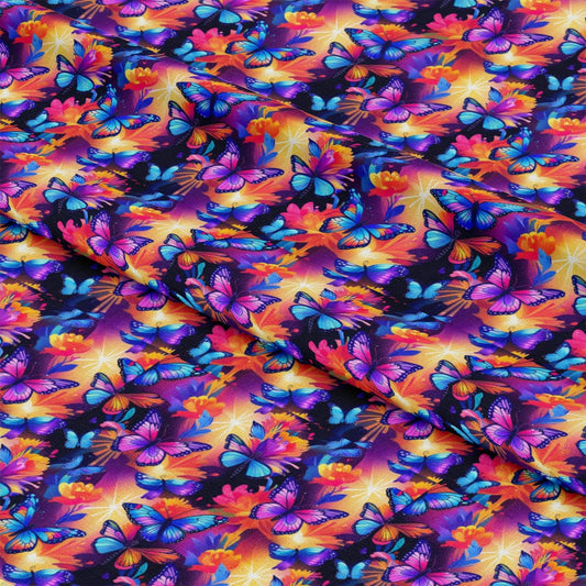 Fantasy Butterflies Pattern 24 Quilting Cotton Fabric