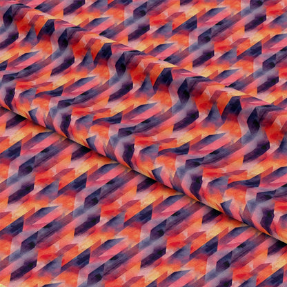Mid Century Mod Geometric Pattern 9 Quilting Cotton Fabric